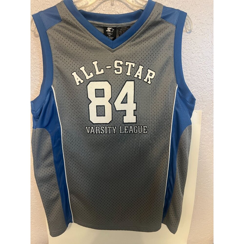 All-Star Varsity League 84 Boys Jersey‎ XXL/18 Grey Blue